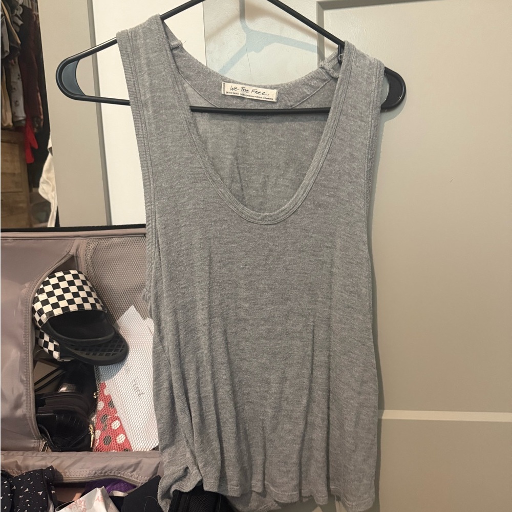 We The Free Heather Gray Tank Top